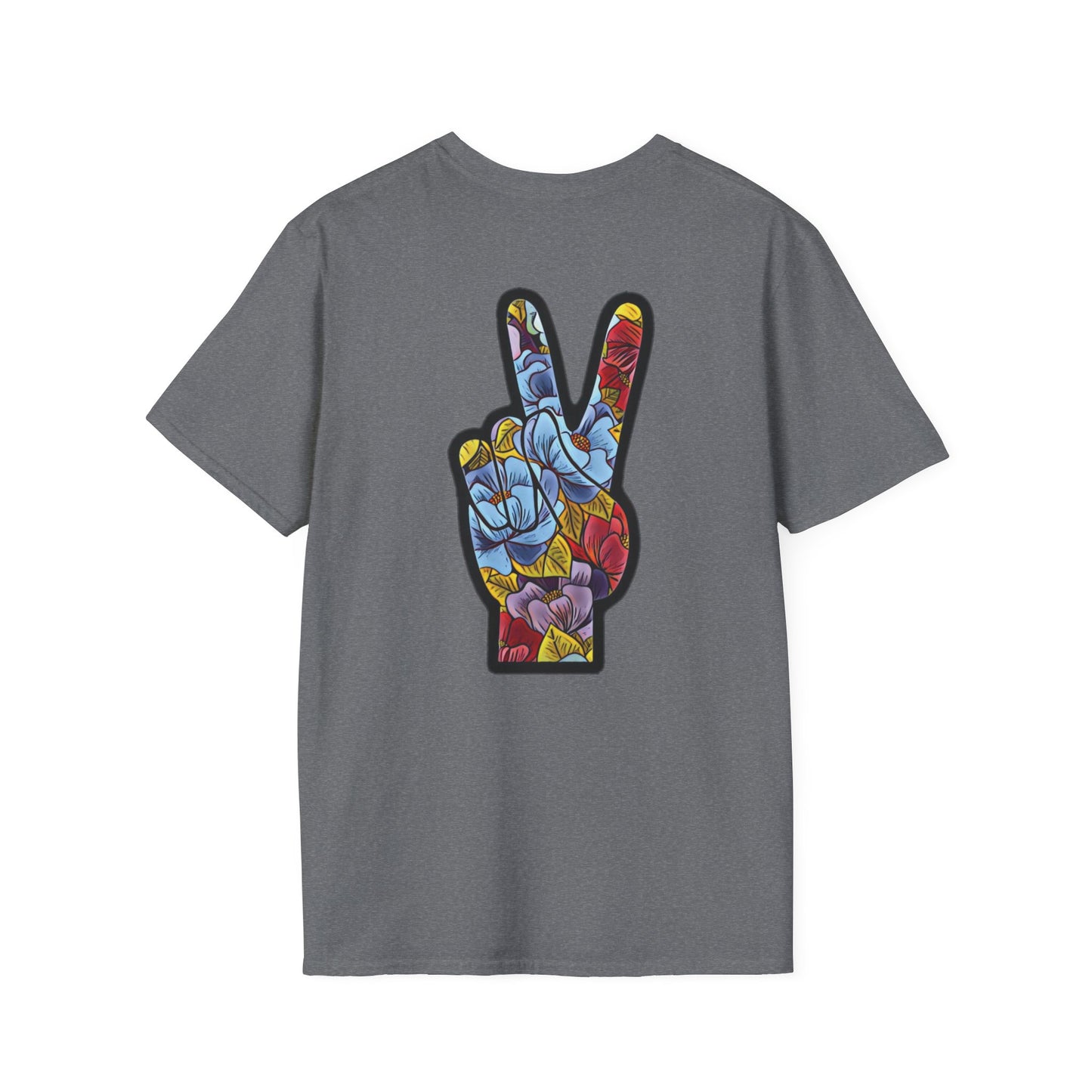 Floral Peace Black | Bleu Tee