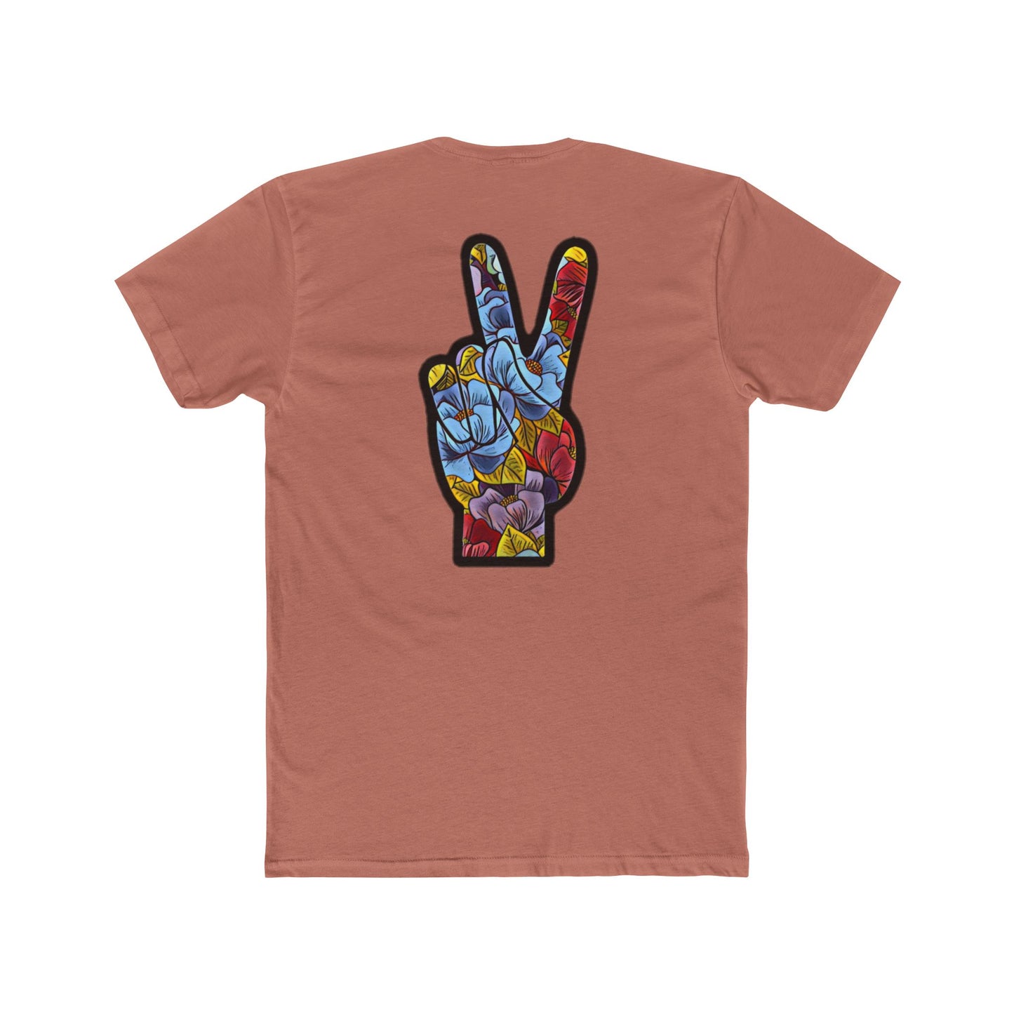 Floral Peace Black | Bleu Tee