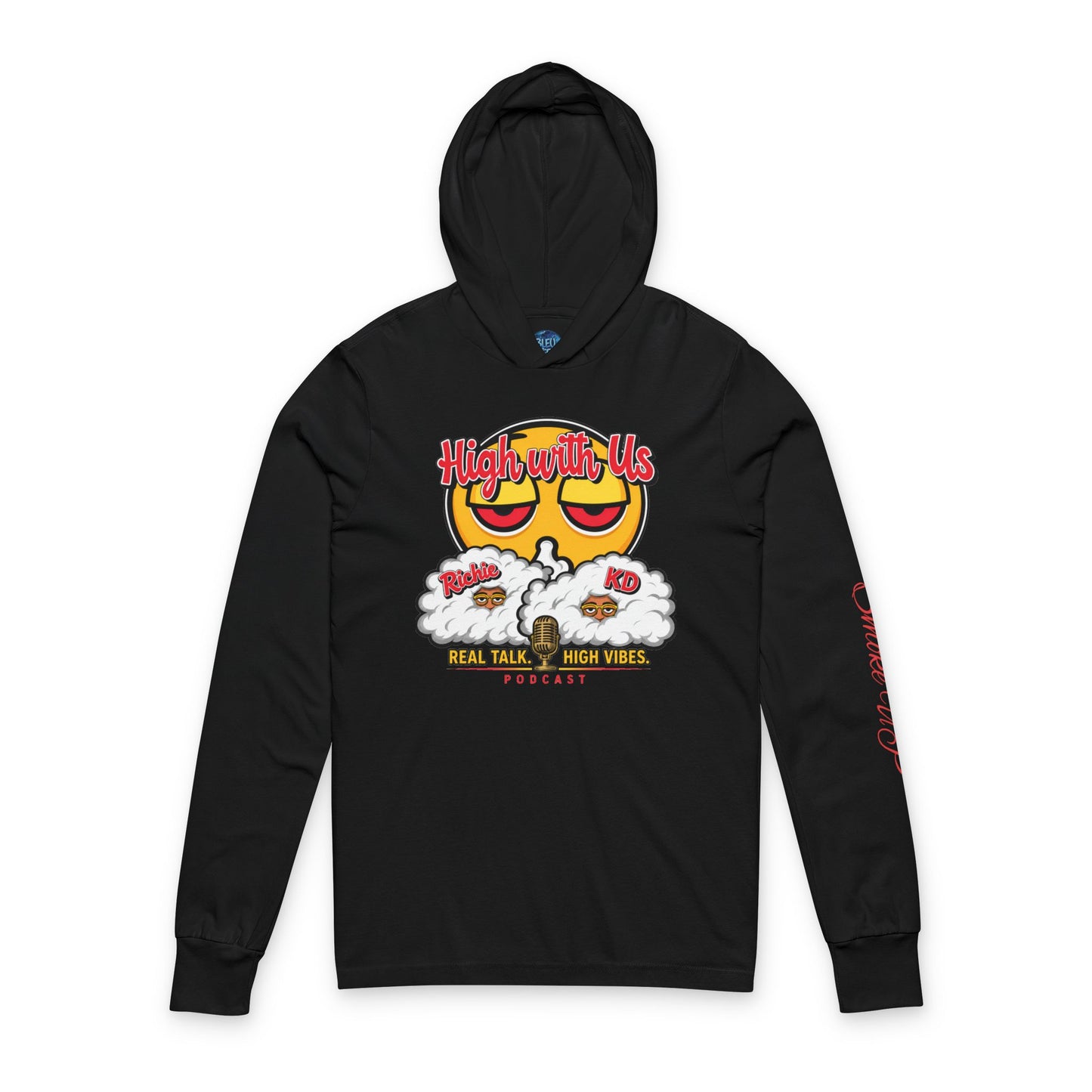 High With Us Hoodie | Bleu Teez