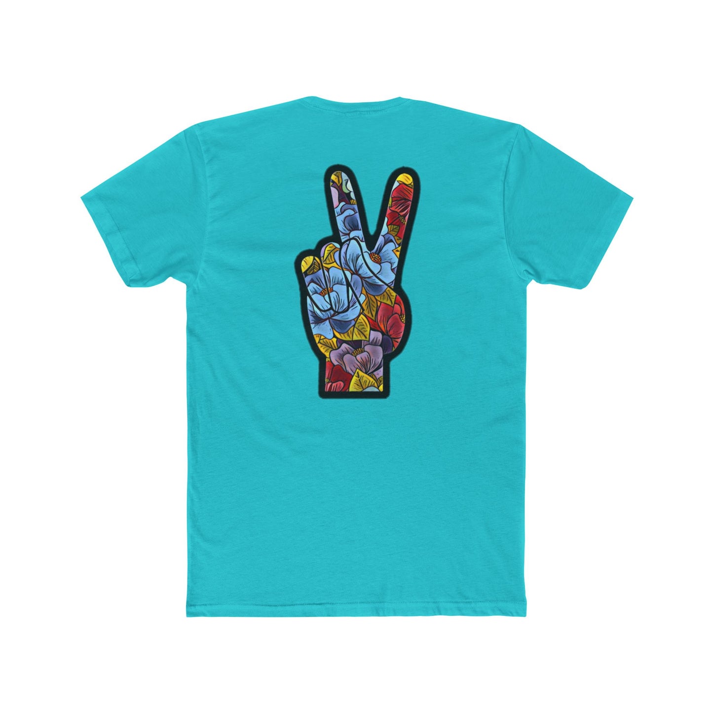 Floral Peace Black | Bleu Tee