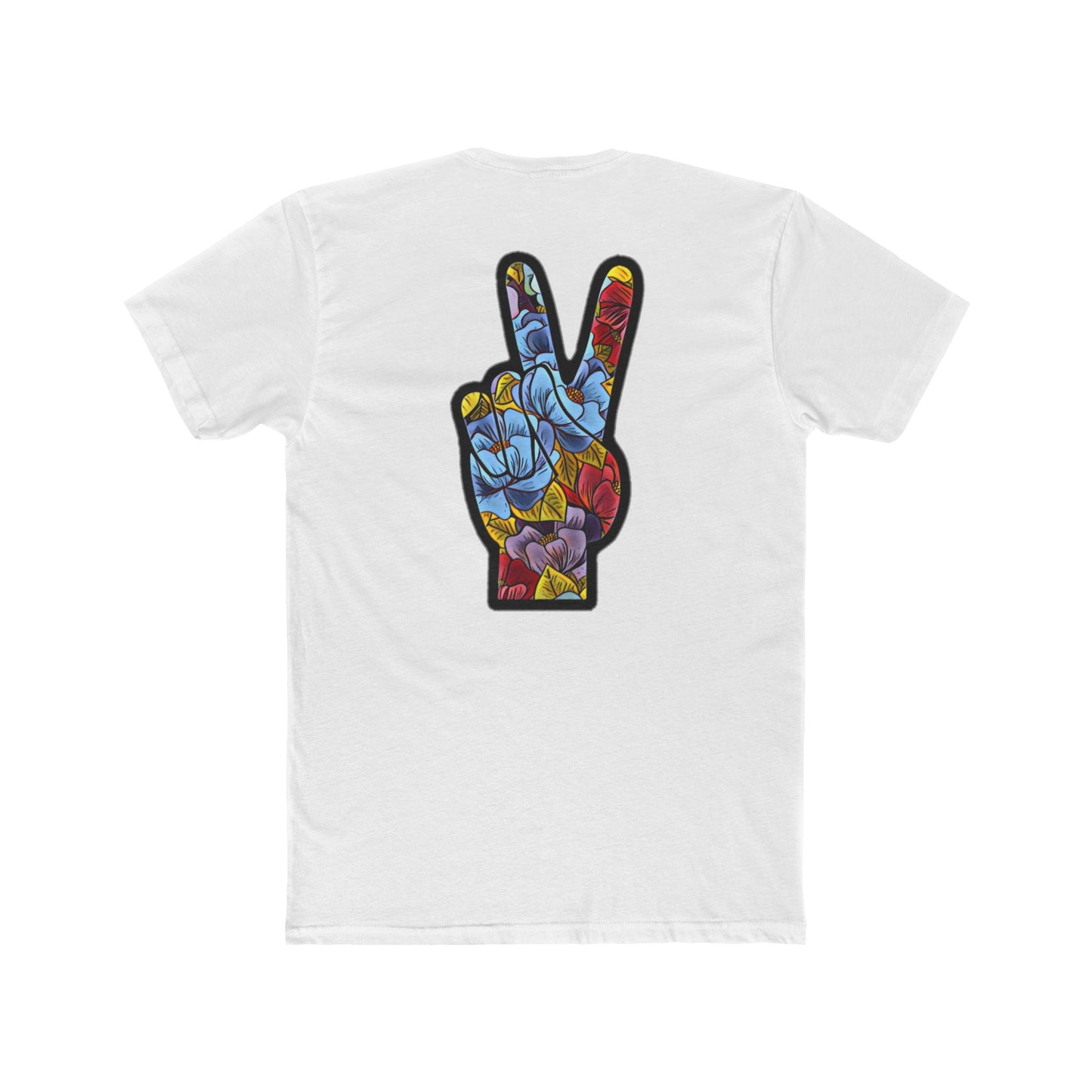 Floral Peace Black | Bleu Tee