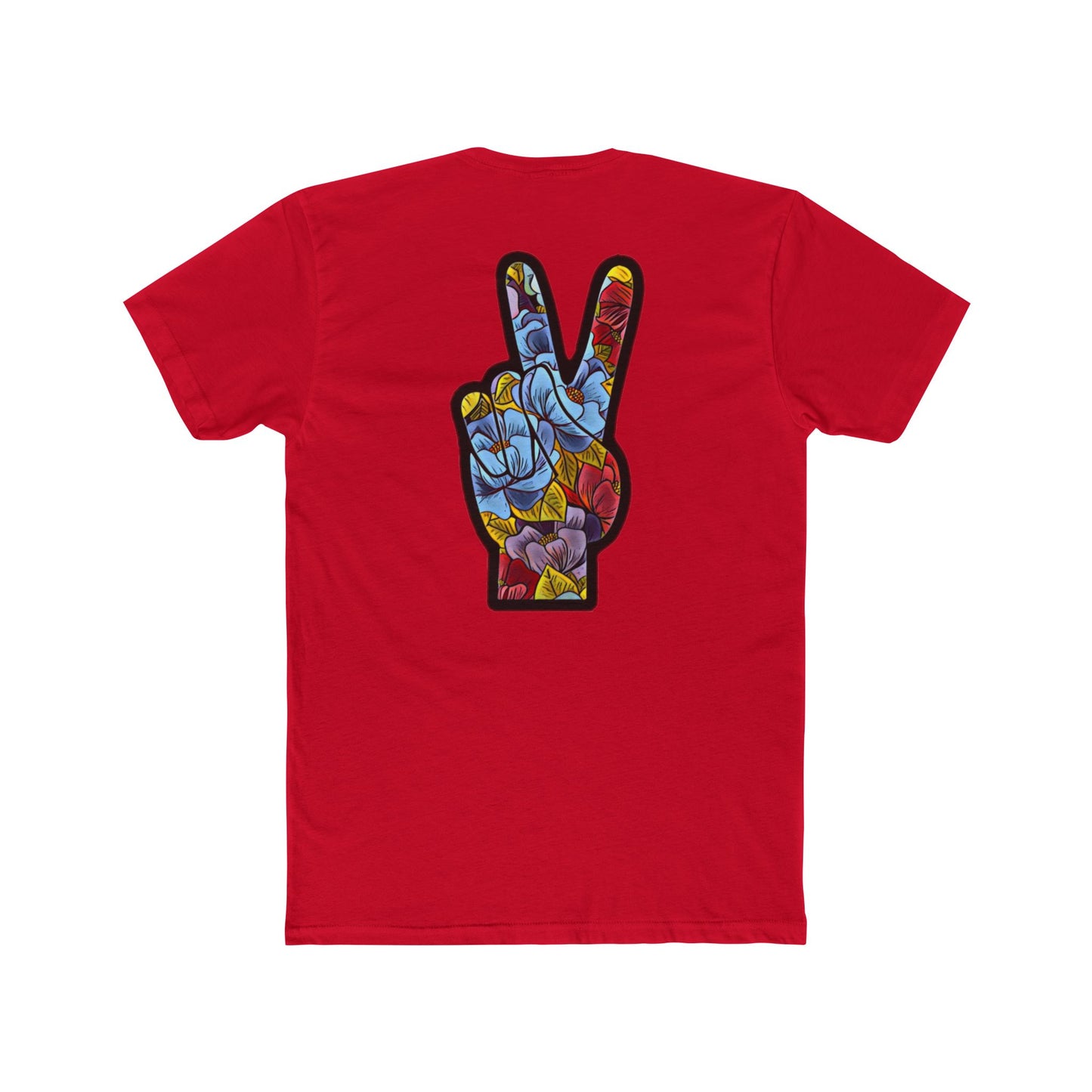 Floral Peace Black | Bleu Tee