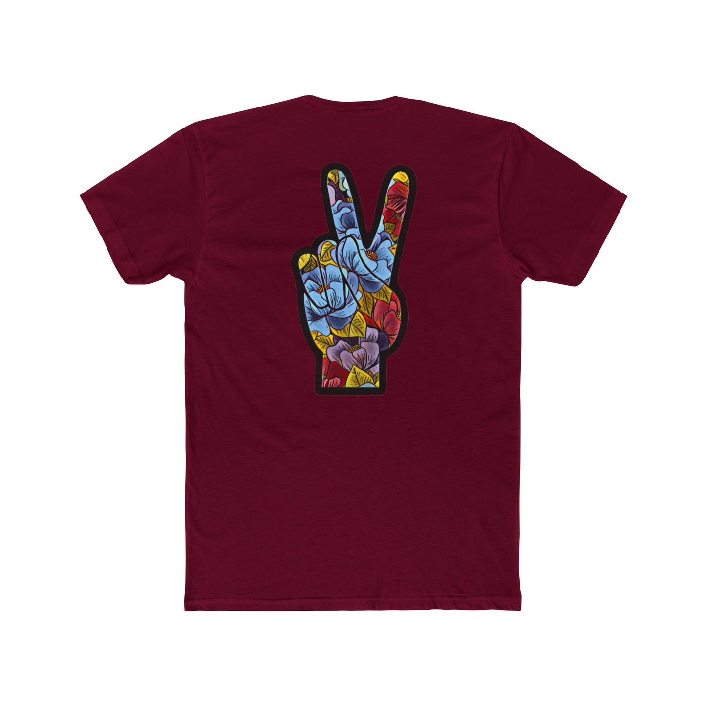 Floral Peace Black | Bleu Tee