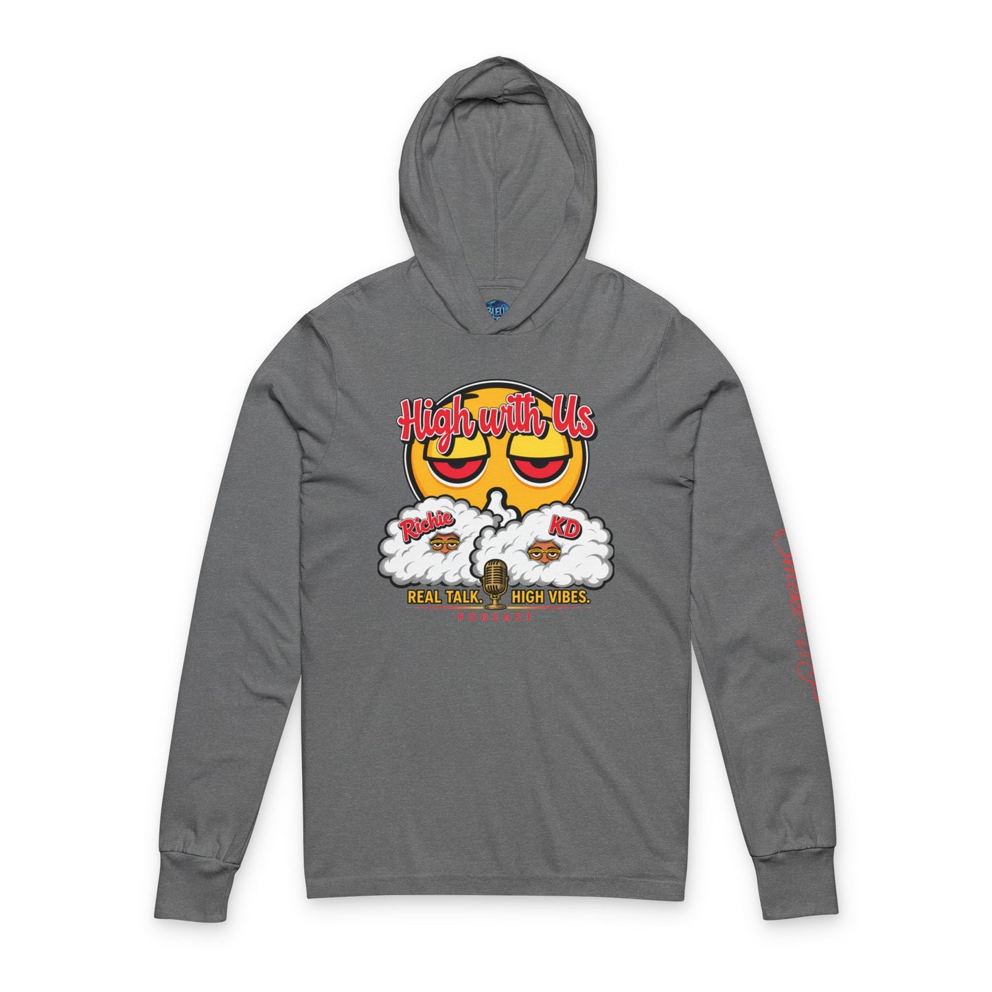 High With Us Hoodie | Bleu Teez