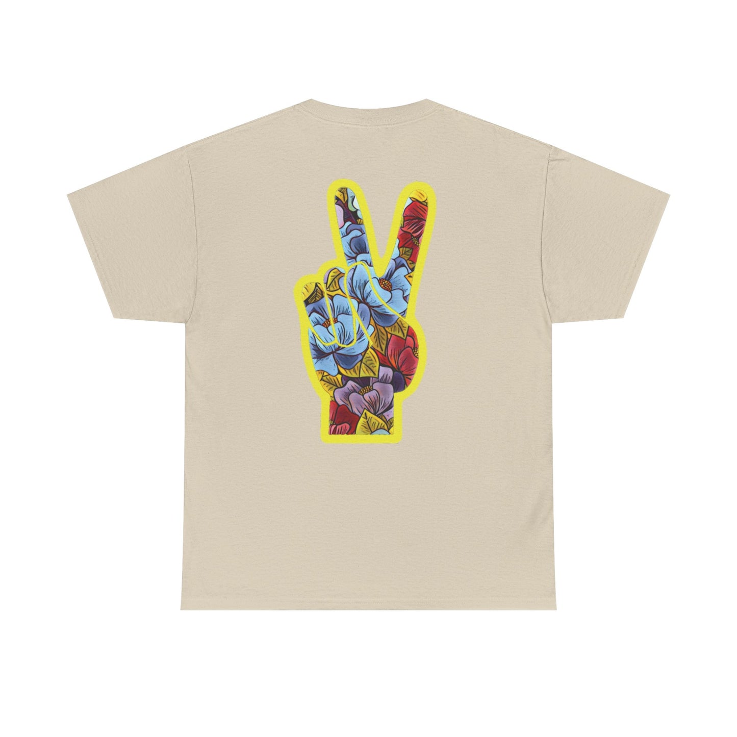 Floral Peace Yellow | Bleu Tee