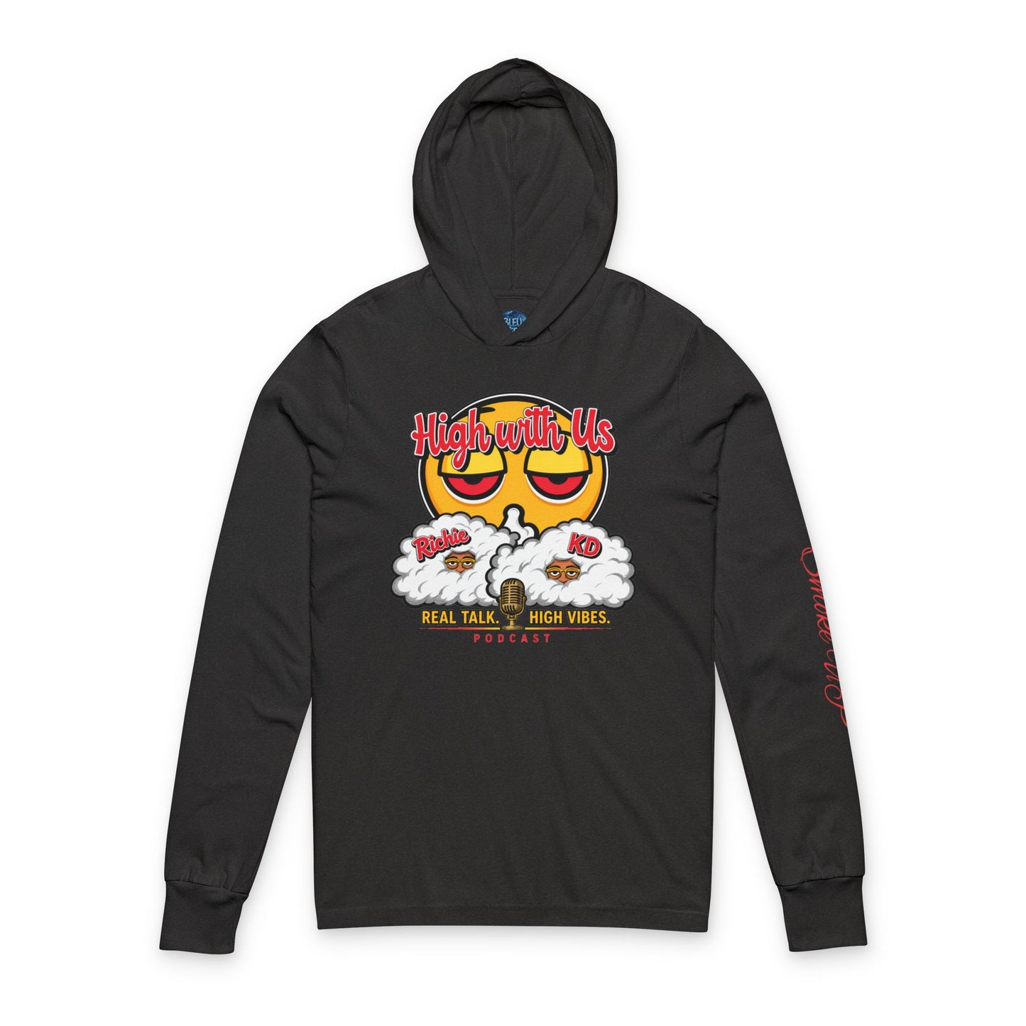 High With Us Hoodie | Bleu Teez