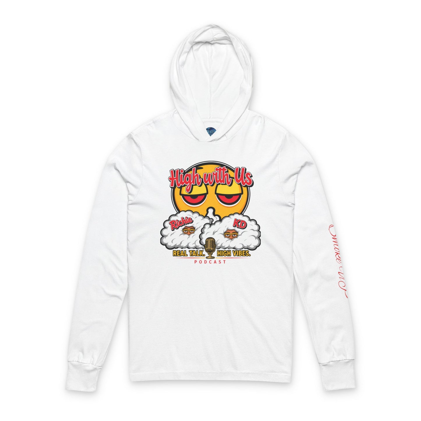High With Us Hoodie | Bleu Teez