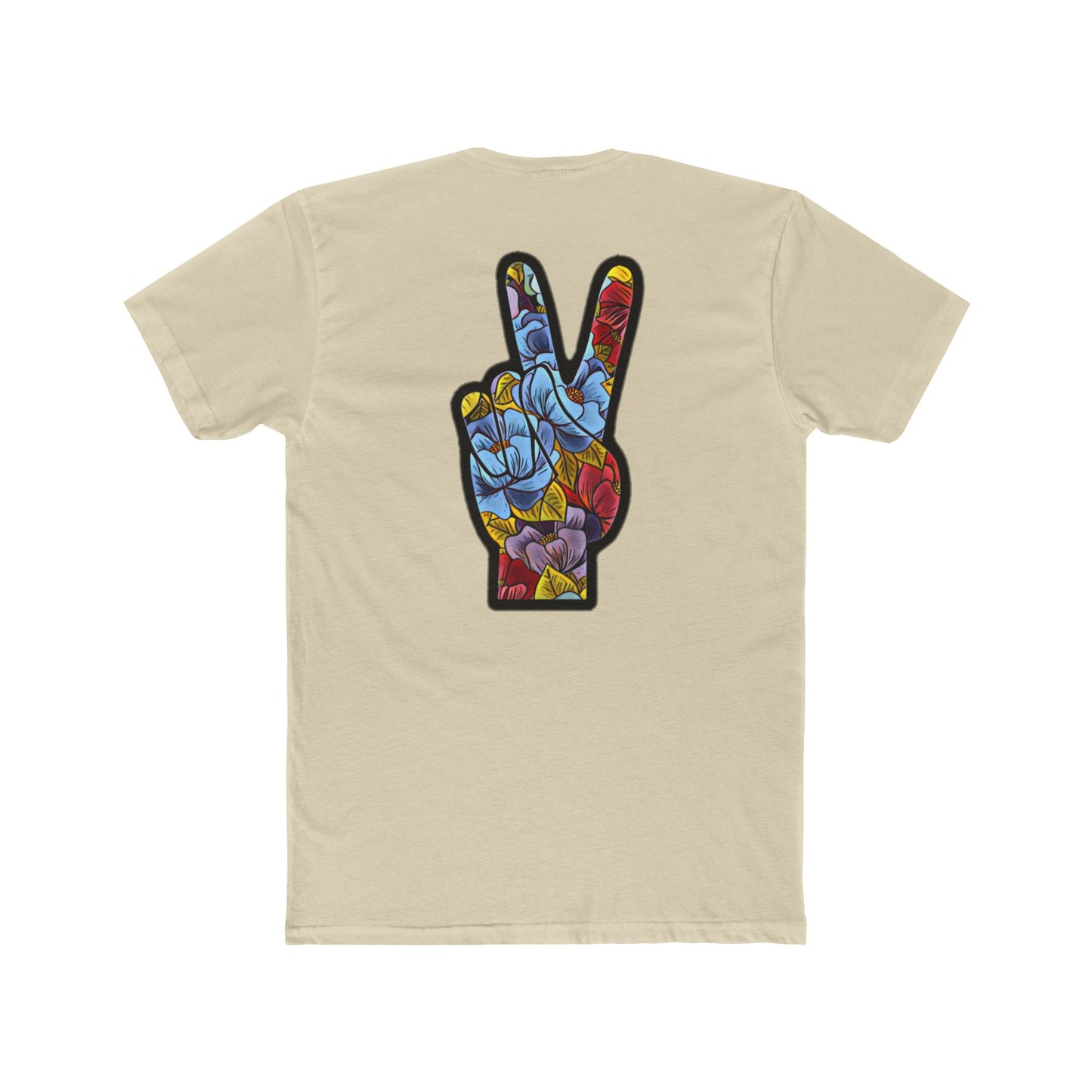 Floral Peace Black | Bleu Tee
