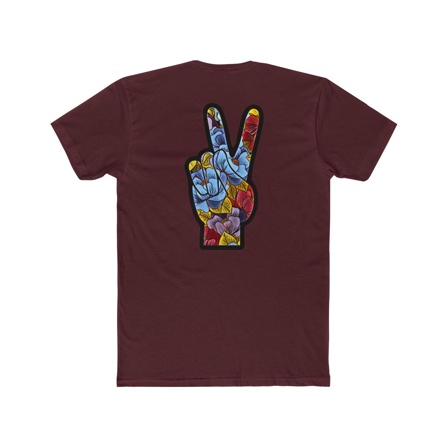 Floral Peace Black | Bleu Tee