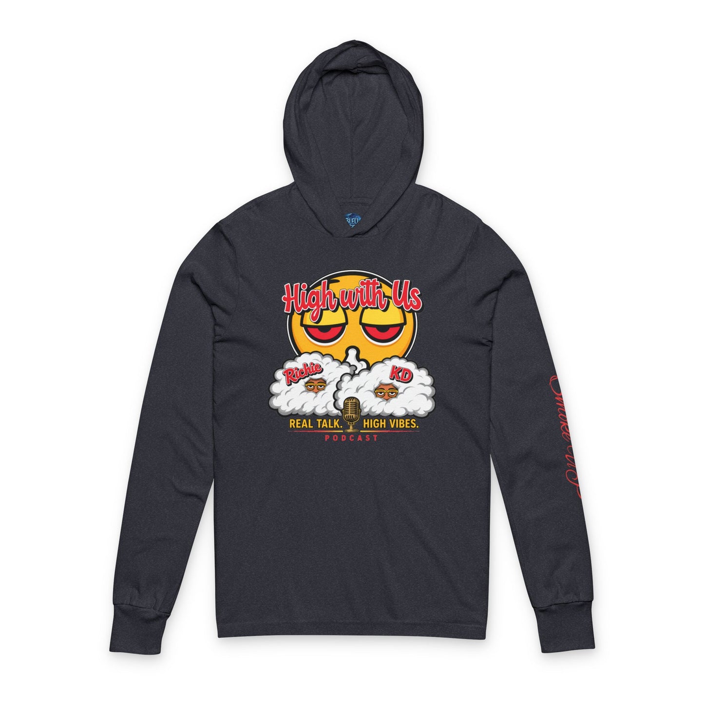 High With Us Hoodie | Bleu Teez