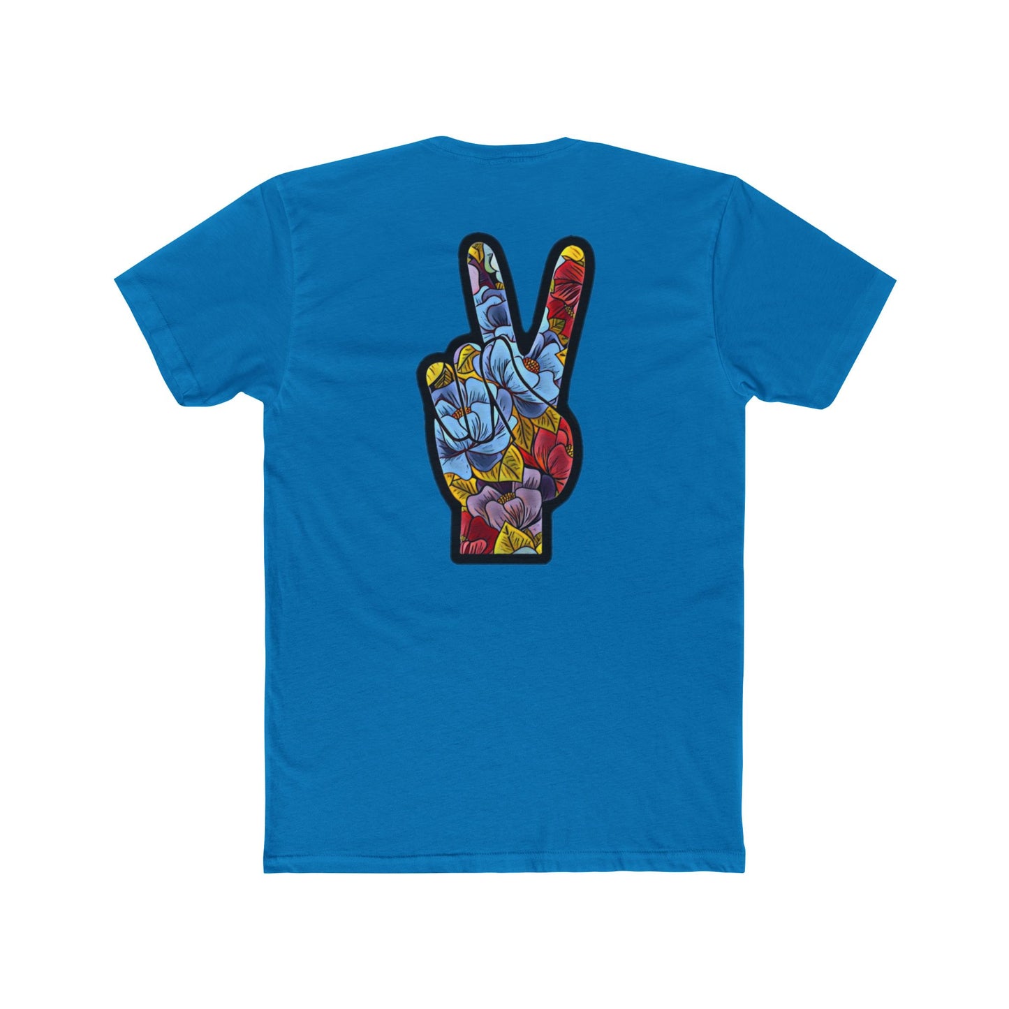 Floral Peace Black | Bleu Tee